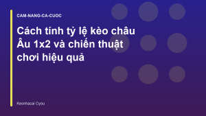 Read more about the article Cách tính tỷ lệ kèo châu Âu 1×2 và chiến thuật chơi hiệu quả