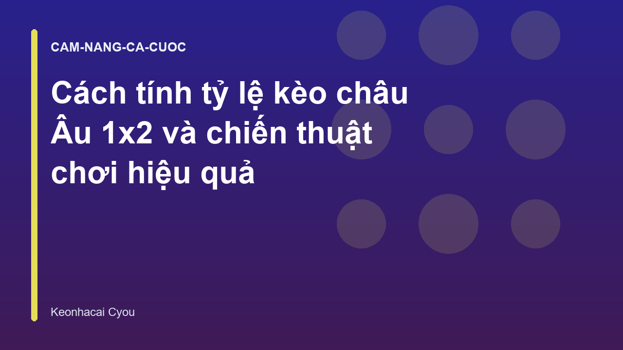 Read more about the article Cách tính tỷ lệ kèo châu Âu 1×2 và chiến thuật chơi hiệu quả